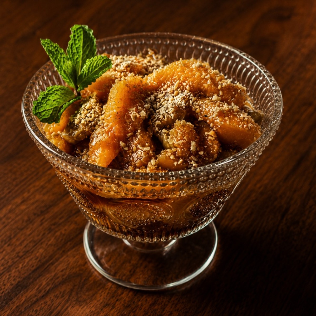 Roasted Peaches and Rhubarb